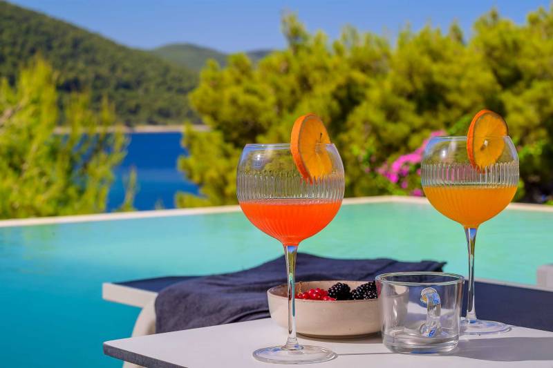 Beachfront Villa Crystal Bay with Pool Korčula